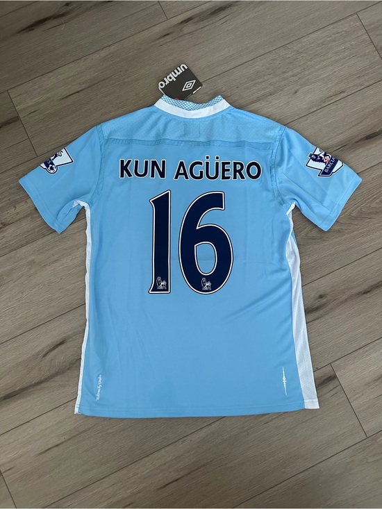 Umbro Other - Manchester City Kun Aguero 2011/12 Blue Soccer Jersey Men